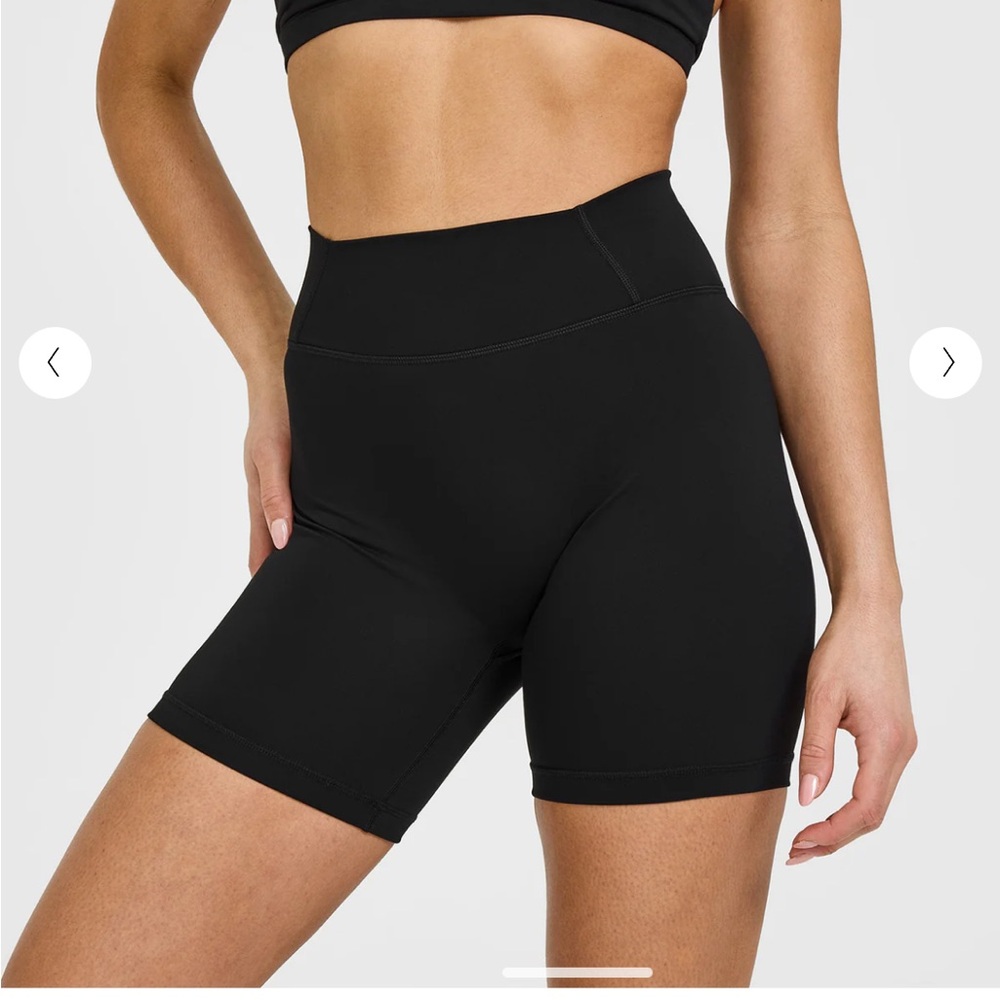 YoungLA Black W112 effortless biker shorts, size XS
